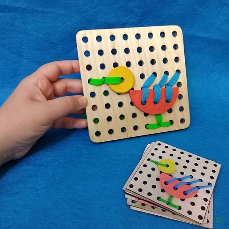 دوخت چوبی مونته سوری با کارت الگو